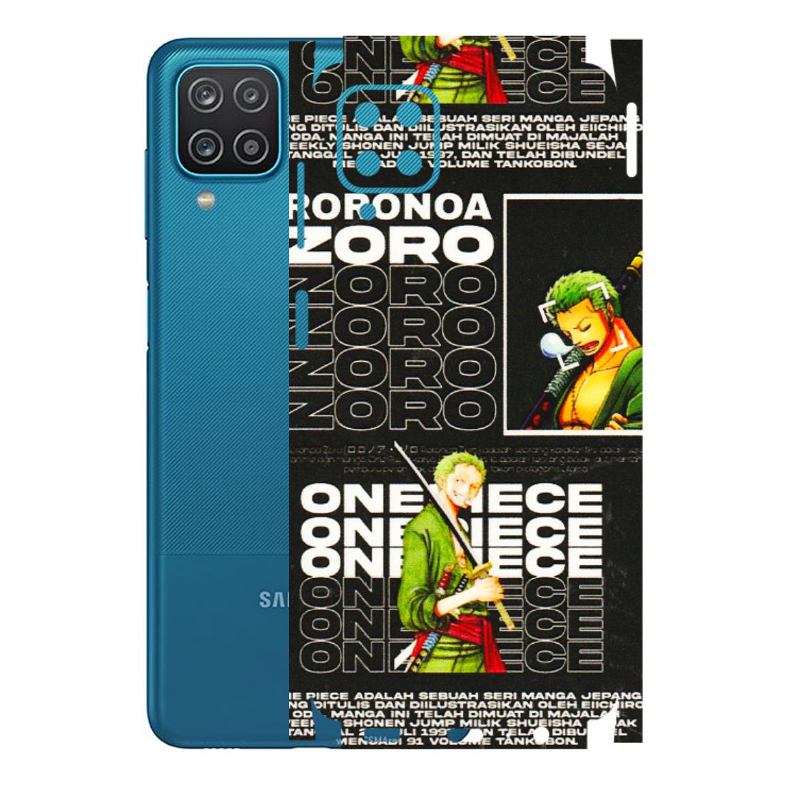 Samsung A/S Series Phone Skins (All Models) - One Piece Zoro - 3D Embossed Finish (L-250) Samsung Galaxy A12