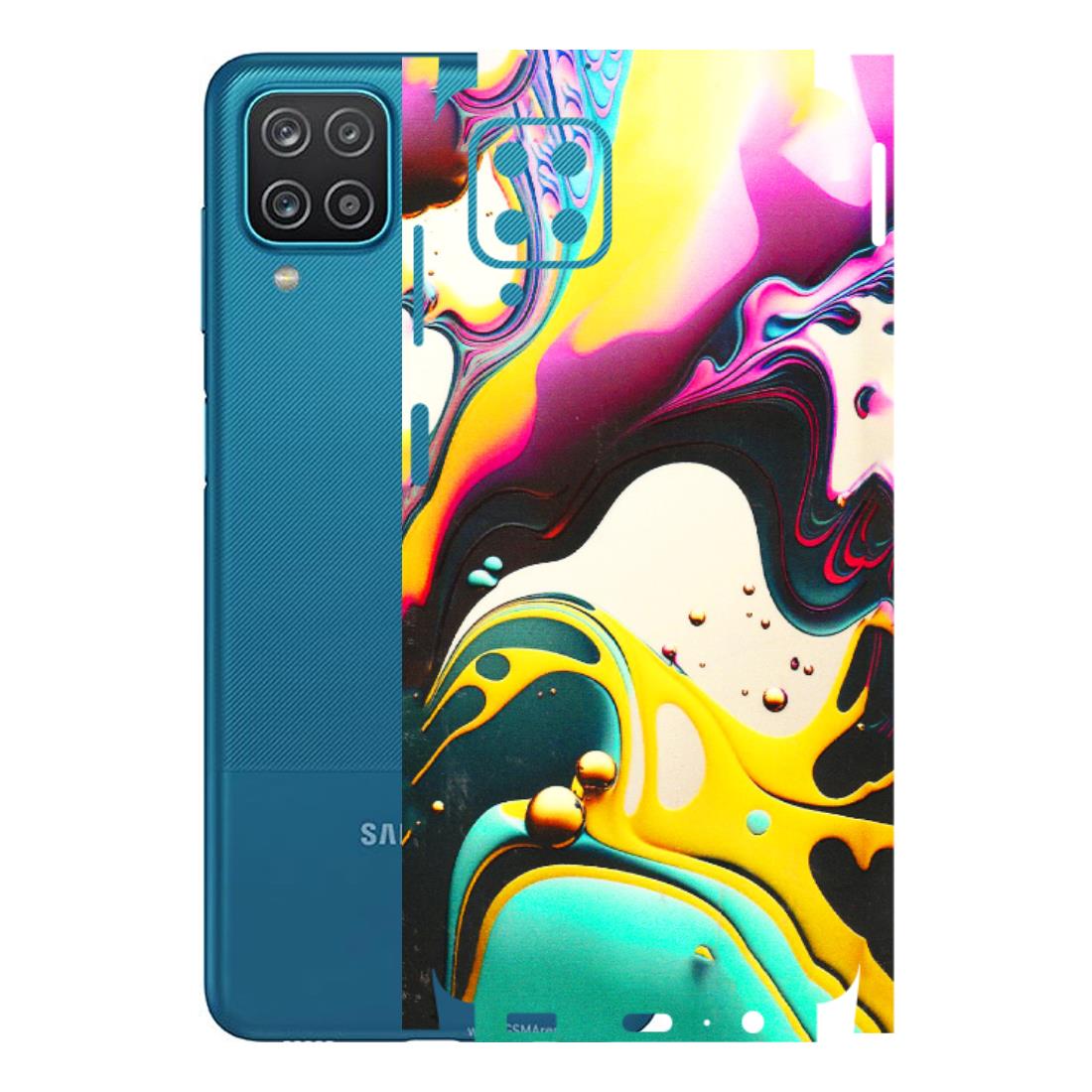 Samsung A/S Series Phone Skins (All Models) - Multicolor Abstract pattern - 3D Embossed Finish (L-254) Samsung Galaxy A12