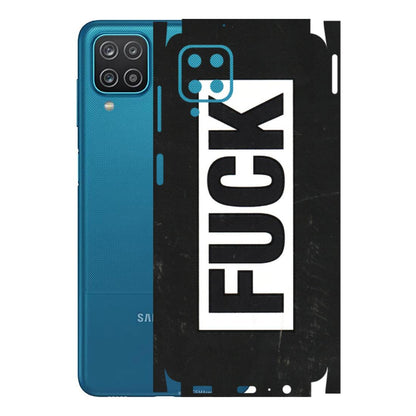 Samsung A/S Series Phone Skins (All Models) - The F Word - 3D Embossed Finish (L-255) Samsung Galaxy A12
