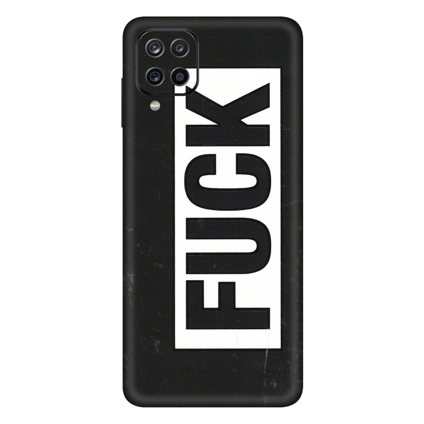 Samsung A/S Series Phone Skins (All Models) - The F Word - 3D Embossed Finish (L-255) Samsung Galaxy A12