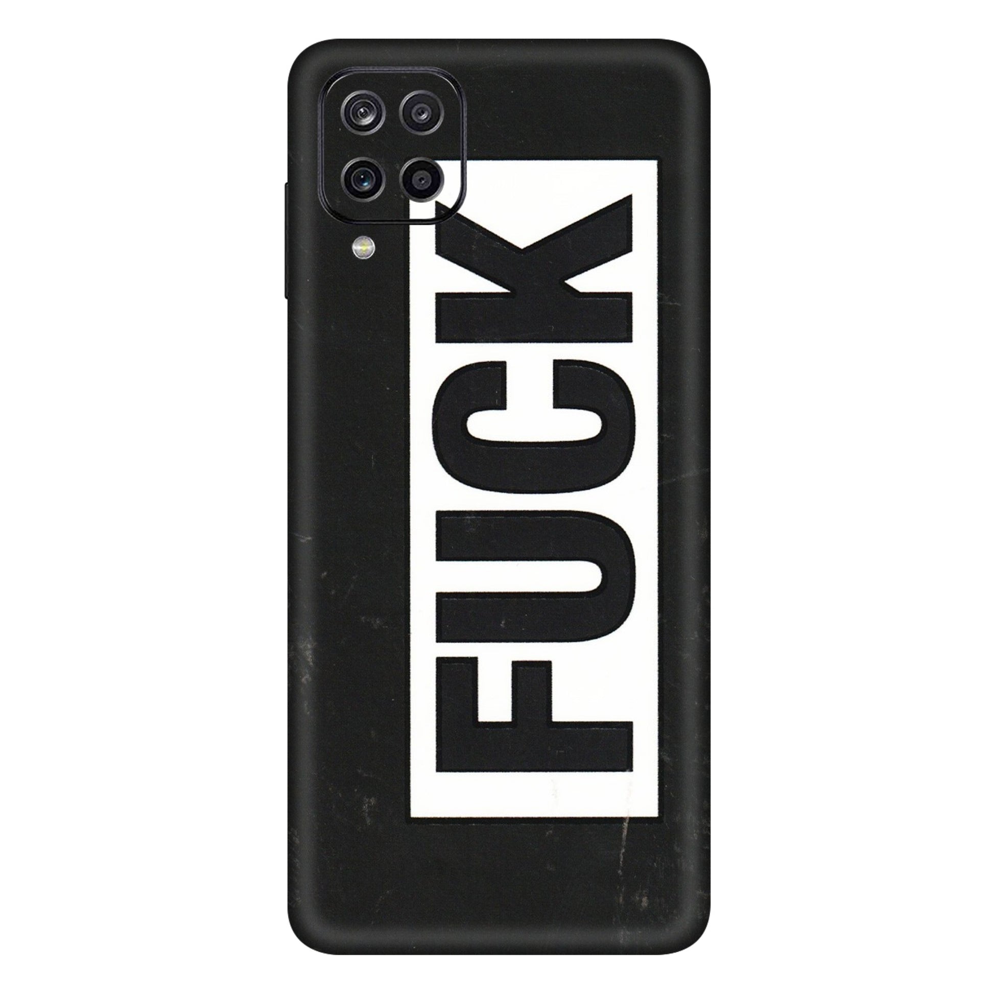 Samsung A/S Series Phone Skins (All Models) - The F Word - 3D Embossed Finish (L-255) Samsung Galaxy A12