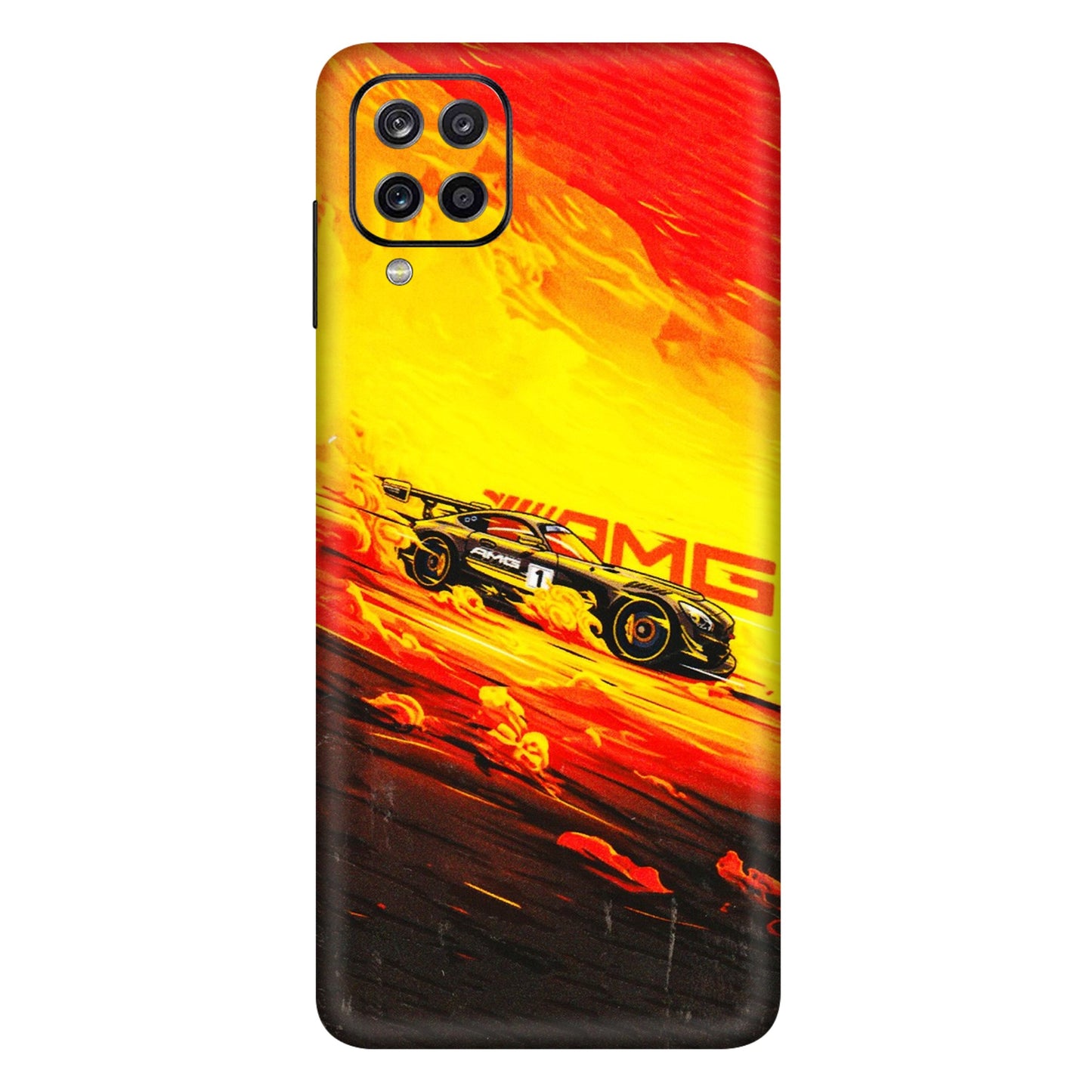 Samsung A/S Series Phone Skins (All Models) - AMG Car Speed Cover - 3D Embossed Finish (L-256) Samsung Galaxy A12