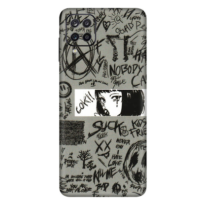 Samsung A/S Series Phone Skins (All Models) - Never Have Love Anime - 3D Embossed Finish (L-260) Samsung Galaxy A12