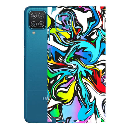 Samsung A/S Series Phone Skins (All Models) - Abstract Colour Paints - 3D Embossed Finish (L-271) Samsung Galaxy A12