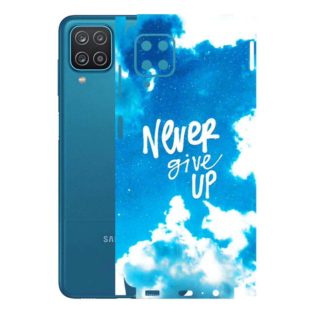 Samsung A/S Series Phone Skins (All Models) - Never Give Up - 3D Embossed Finish (L-279) Samsung Galaxy A12