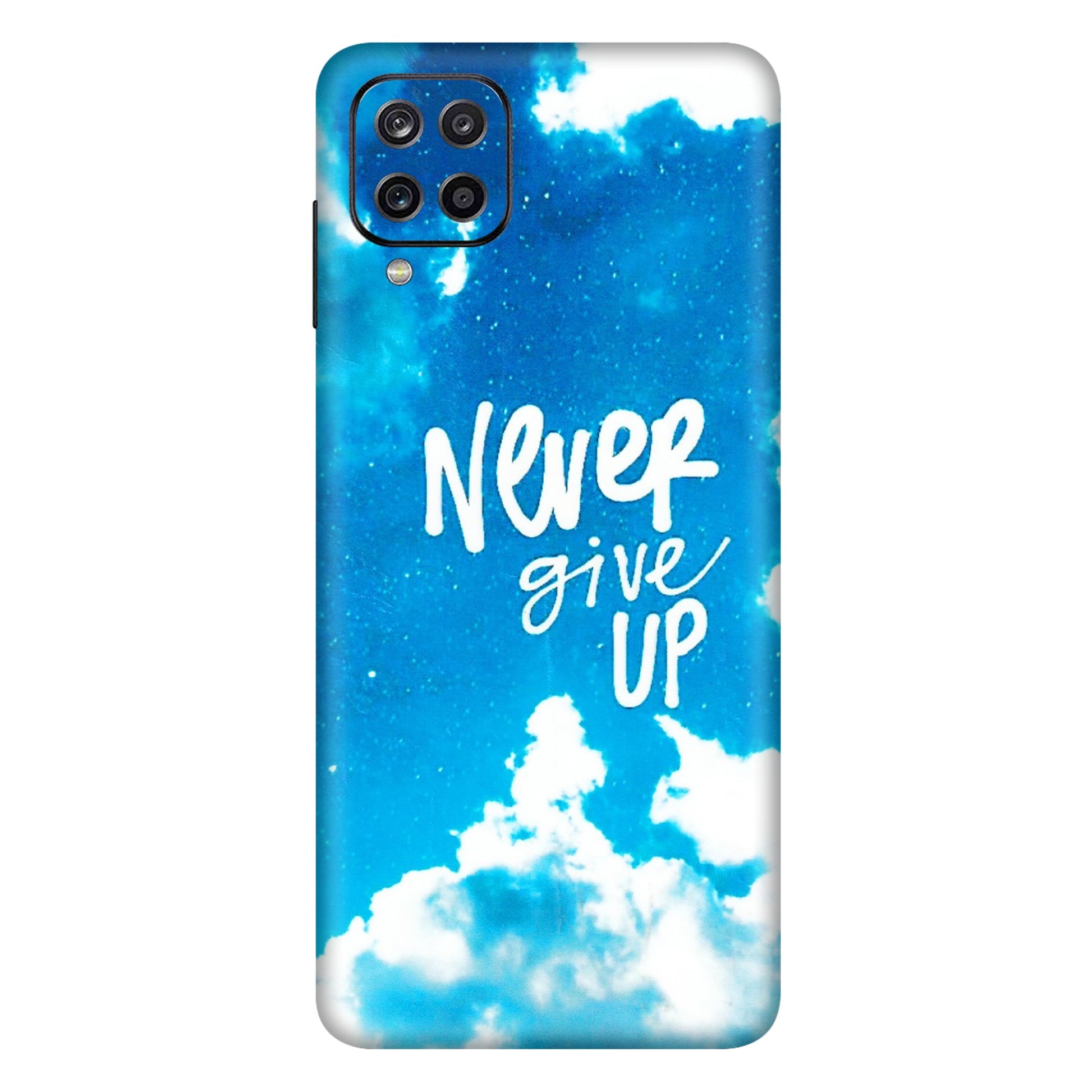 Samsung A/S Series Phone Skins (All Models) - Never Give Up - 3D Embossed Finish (L-279) Samsung Galaxy A12