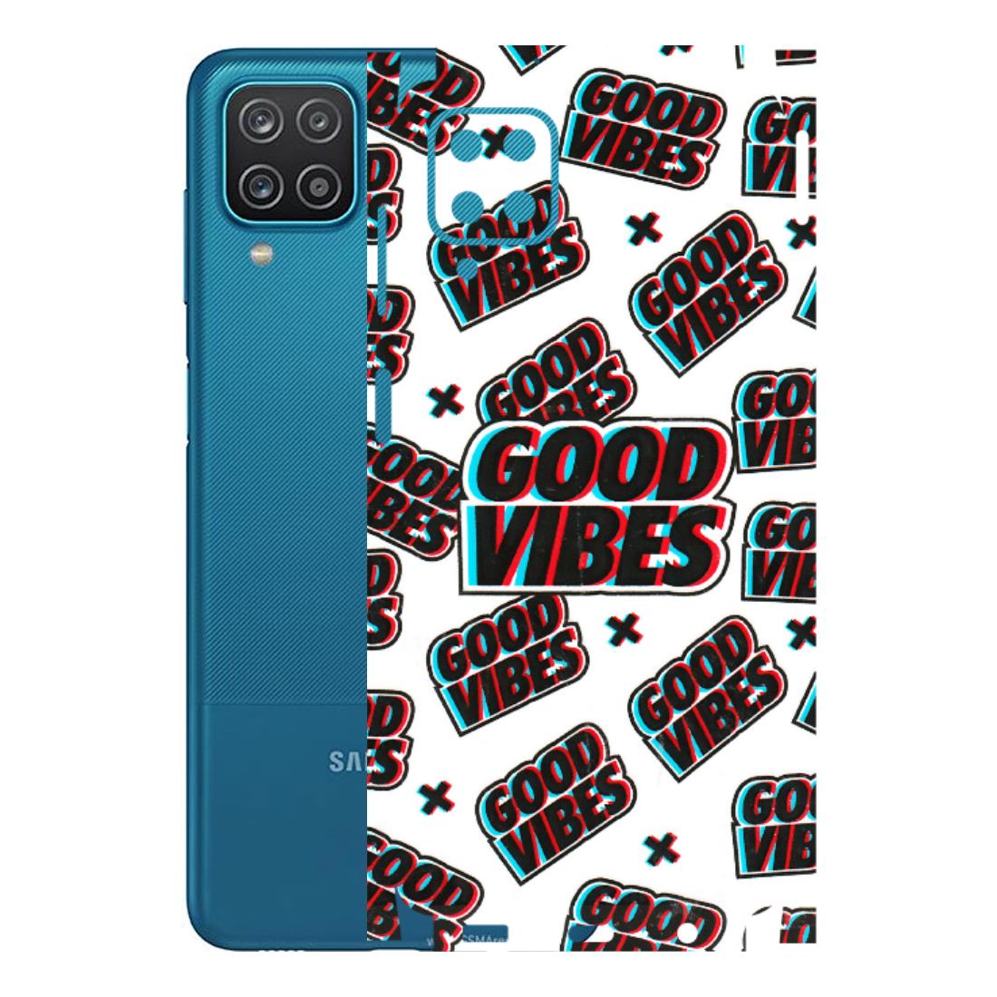 Samsung A/S Series Phone Skins (All Models) - Good Vibes - 3D Embossed Finish (L-282) Samsung Galaxy A12