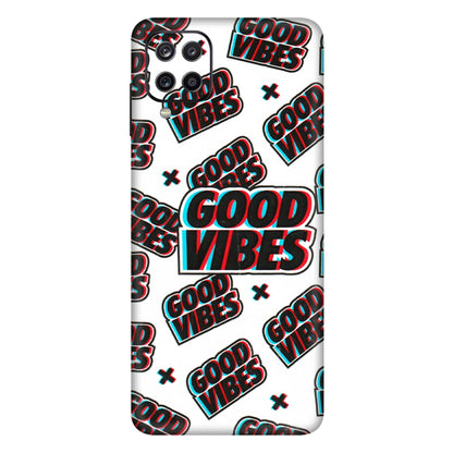Samsung A/S Series Phone Skins (All Models) - Good Vibes - 3D Embossed Finish (L-282) Samsung Galaxy A12