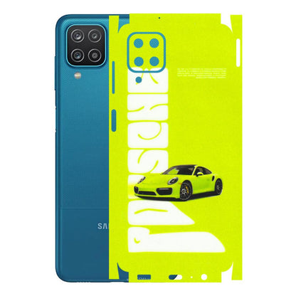Samsung A/S Series Phone Skins (All Models) - Lime Green Porche - 3D Embossed Finish (L-30) Samsung Galaxy A12