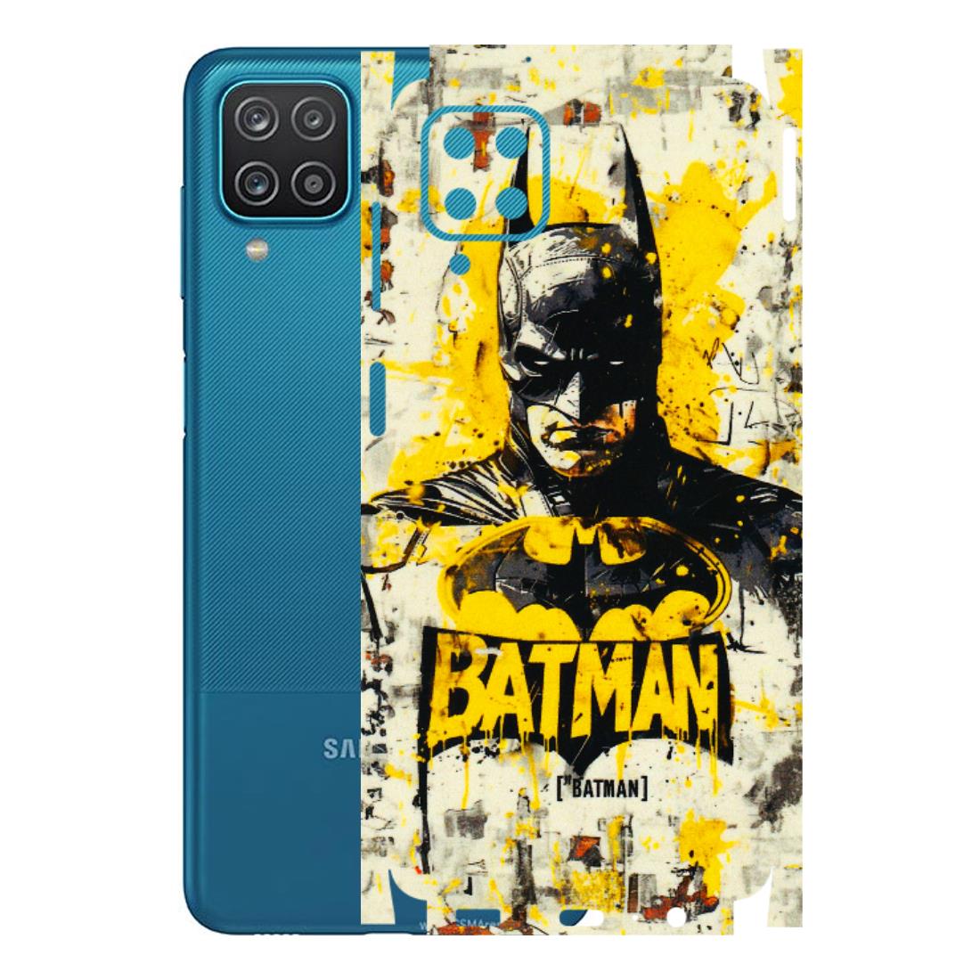 Samsung A/S Series Phone Skins (All Models) - Batman Yellow BT - 3D Embossed Finish (L-304) Samsung Galaxy A12
