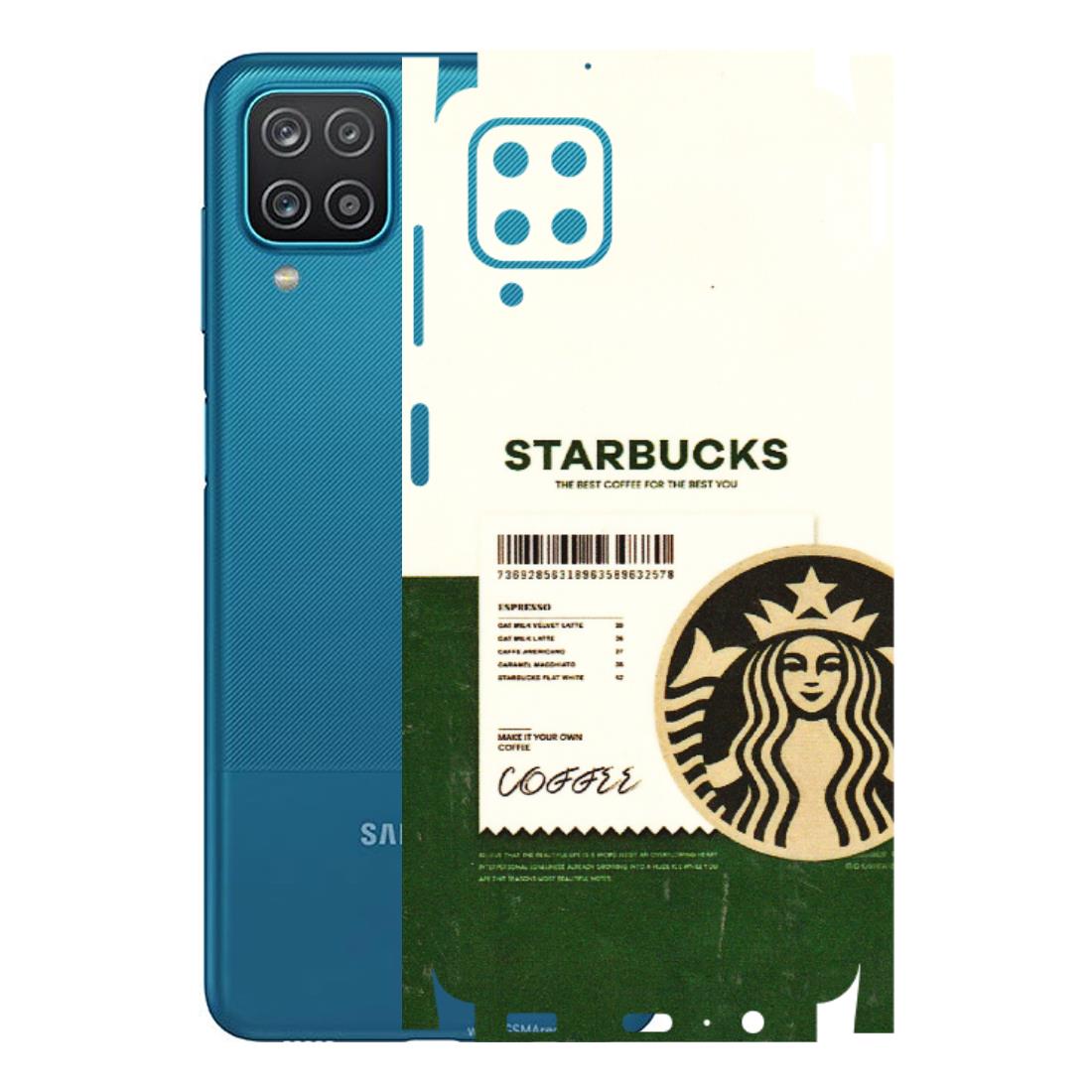 Samsung A/S Series Phone Skins (All Models) - Starbucks Barcode - 3D Embossed Finish (L-308) Samsung Galaxy A12