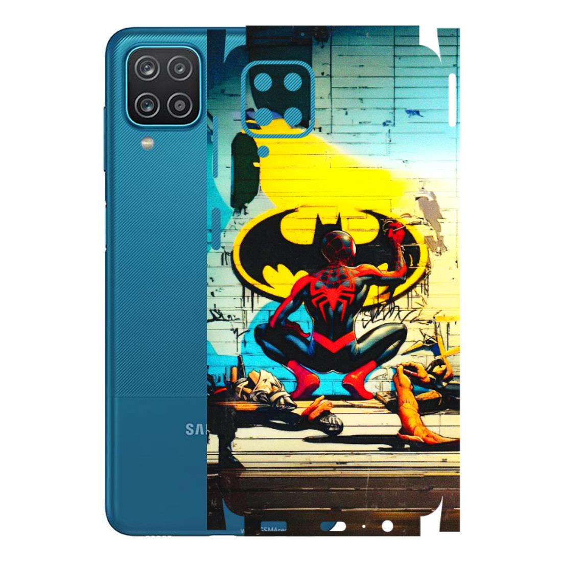 Samsung A/S Series Phone Skins (All Models) - New Spiderman Bat Logo - 3D Embossed Finish (L-309) Samsung Galaxy A12