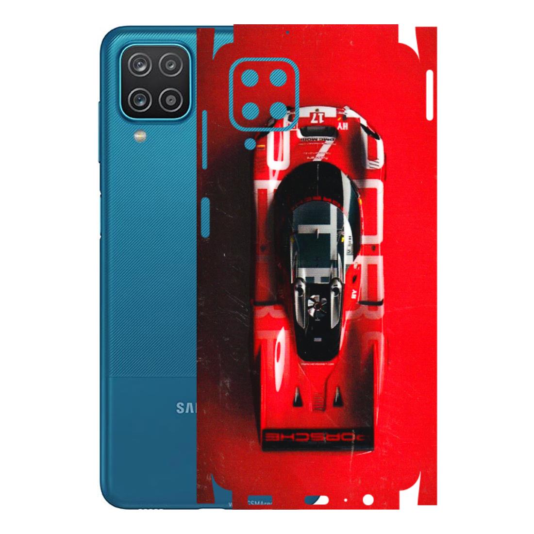 Samsung A/S Series Phone Skins (All Models) - Red Porsche Car Logo - 3D Embossed Finish (L-315) Samsung Galaxy A12