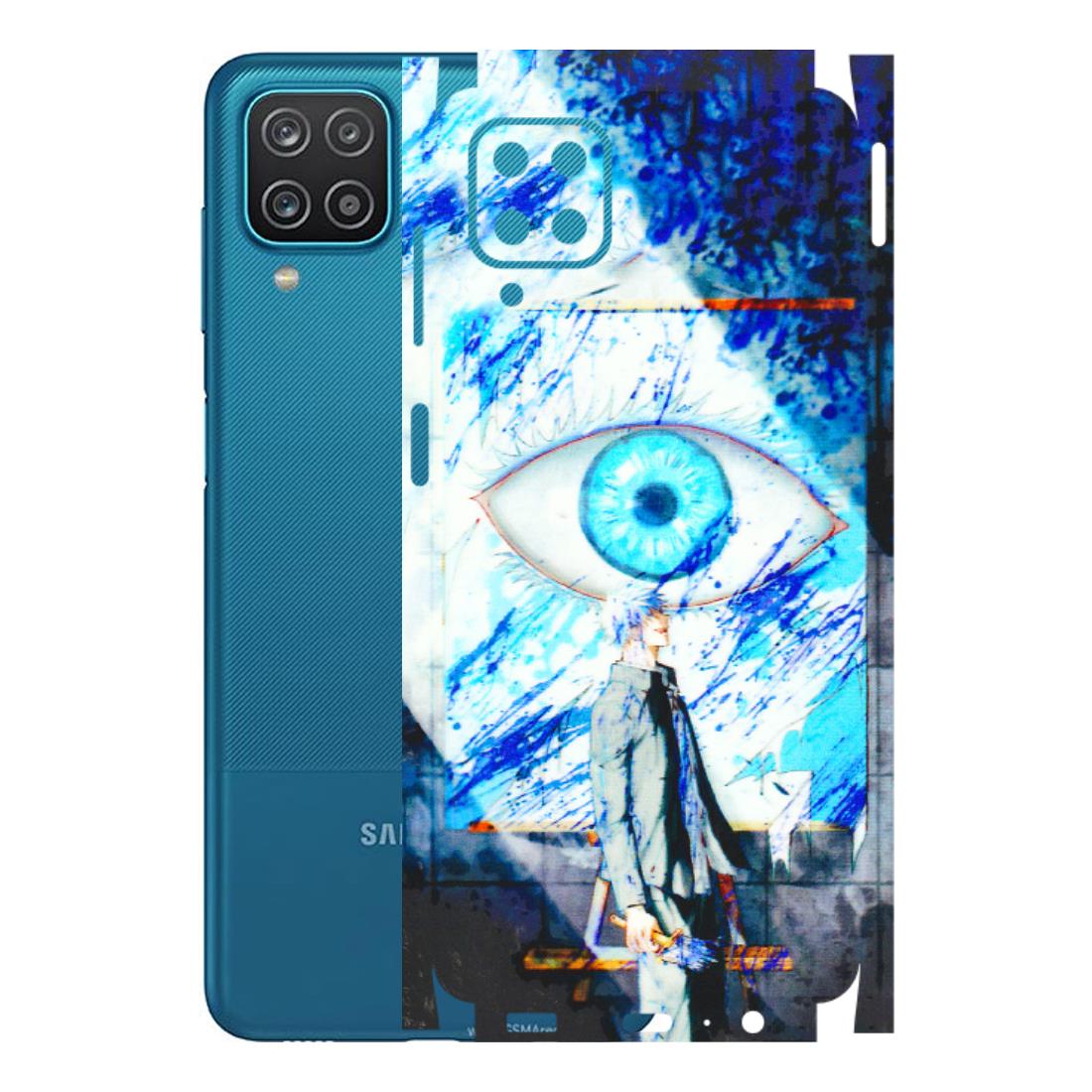 Samsung A/S Series Phone Skins (All Models) - Anime Sea Blue Eye - 3D Embossed Finish (L-318) Samsung Galaxy A12