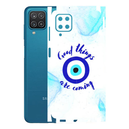 Samsung A/S Series Phone Skins (All Models) - Evil Eye Good Things Are Coming - 3D Embossed Finish (L-322) Samsung Galaxy A12