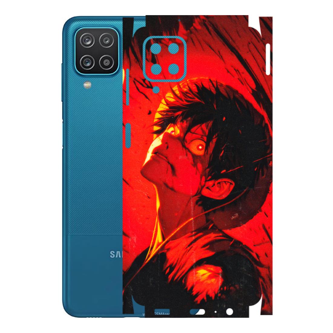 Samsung A/S Series Phone Skins (All Models) - D.Luffy Power Up One Piece Anime - 3D Embossed Finish (L-326) Samsung Galaxy A12