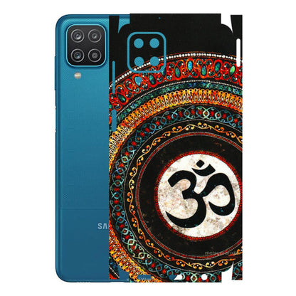 Samsung A/S Series Phone Skins (All Models) - Aum Chant Abstract - 3D Embossed Finish (L-42) Samsung Galaxy A12