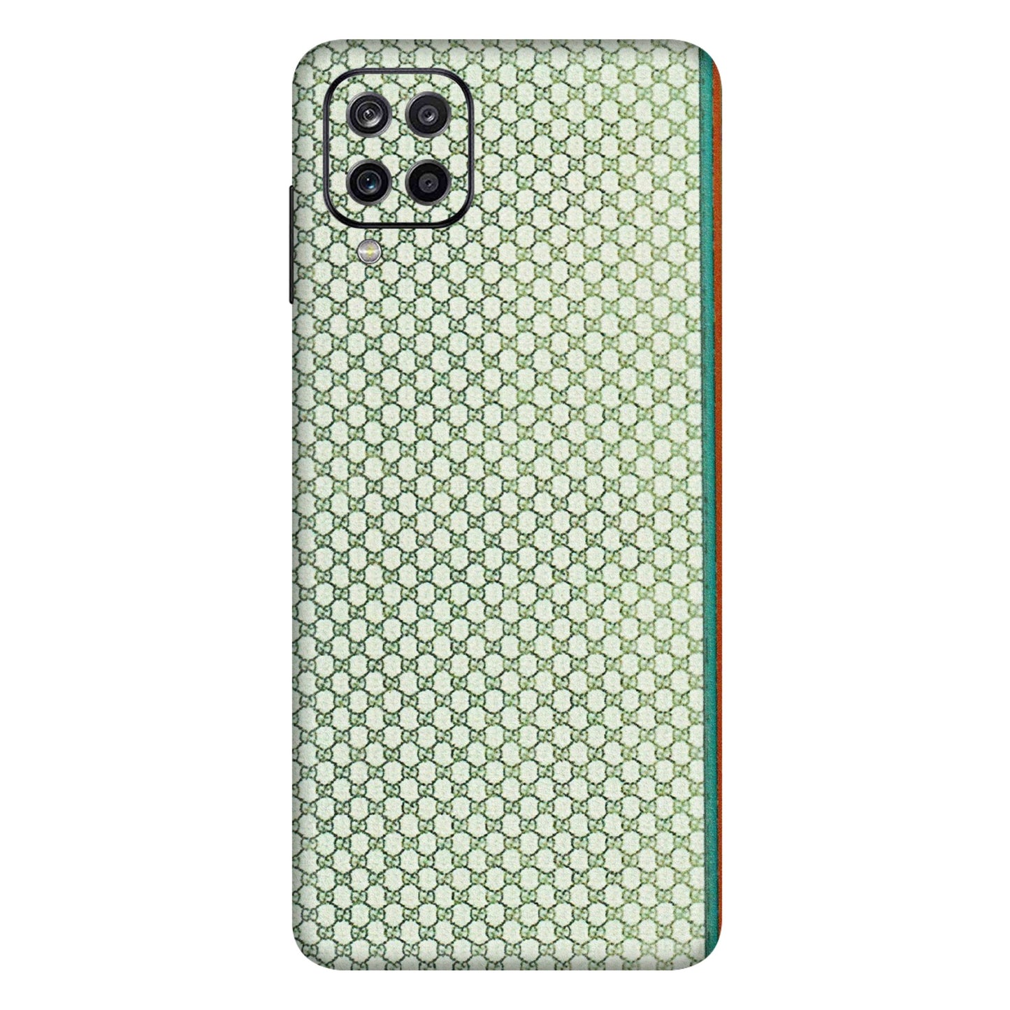Samsung A/S Series Phone Skins (All Models) - Gucci Fabric Pattern - 3D Embossed Finish (L-73) Samsung Galaxy A12