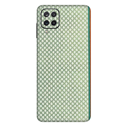 Samsung A/S Series Phone Skins (All Models) - Gucci Fabric Pattern - 3D Embossed Finish (L-73) Samsung Galaxy A12