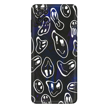 Samsung A/S Series Phone Skins (All Models) - Distorted Smileys - 3D Embossed Finish (L-92) Samsung Galaxy A12