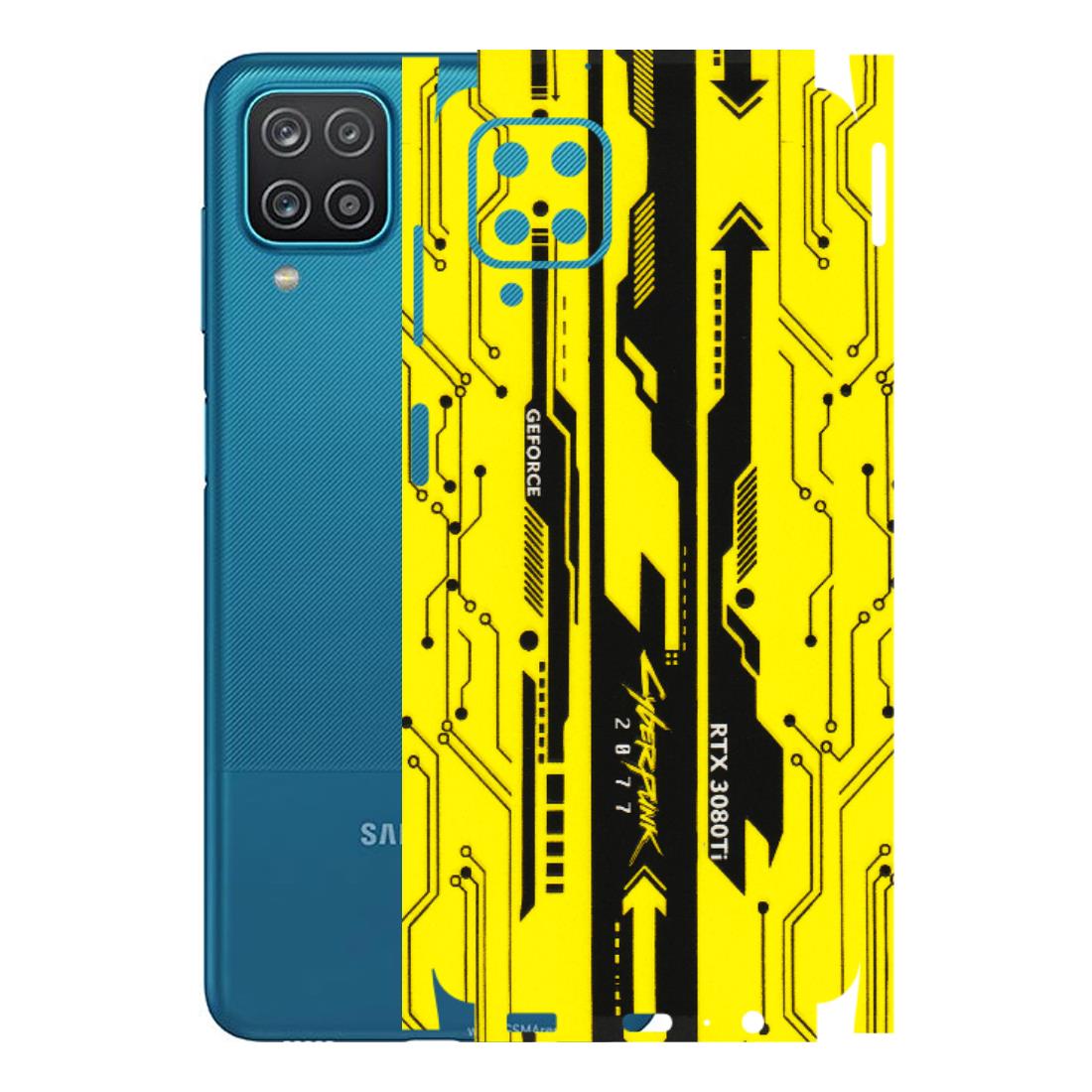 Samsung A/S Series Phone Skins (All Models) - Yellow Cyberpunk - 3D Embossed Finish (L-93) Samsung Galaxy A12
