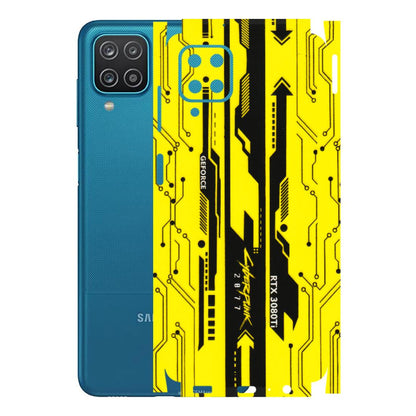 Samsung A/S Series Phone Skins (All Models) - Yellow Cyberpunk - 3D Embossed Finish (L-93) Samsung Galaxy A12