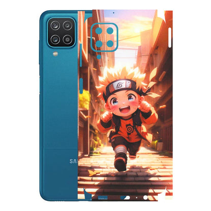 Samsung A/S Series Phone Skins (All Models) - Naruto Cute Toon Running - Matte Finish (M-04) Samsung Galaxy A12