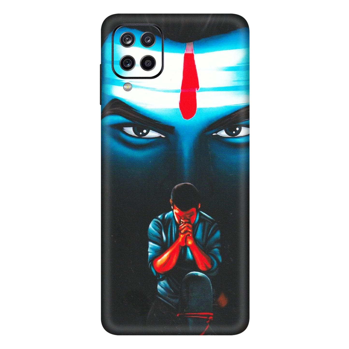 Samsung A/S Series Phone Skins (All Models) - Mahakal Bhakt - Matte Finish (M-112) Samsung Galaxy A12
