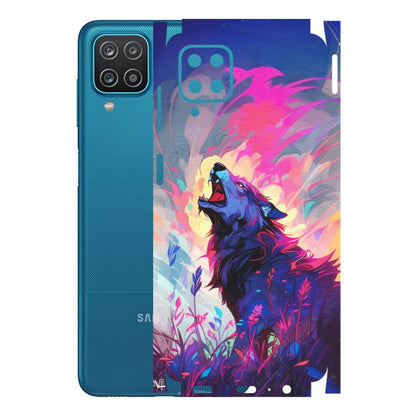 Samsung A/S Series Phone Skins (All Models) - New Wild Wolf Abstract - Matte Finish (M-125) Samsung Galaxy A12