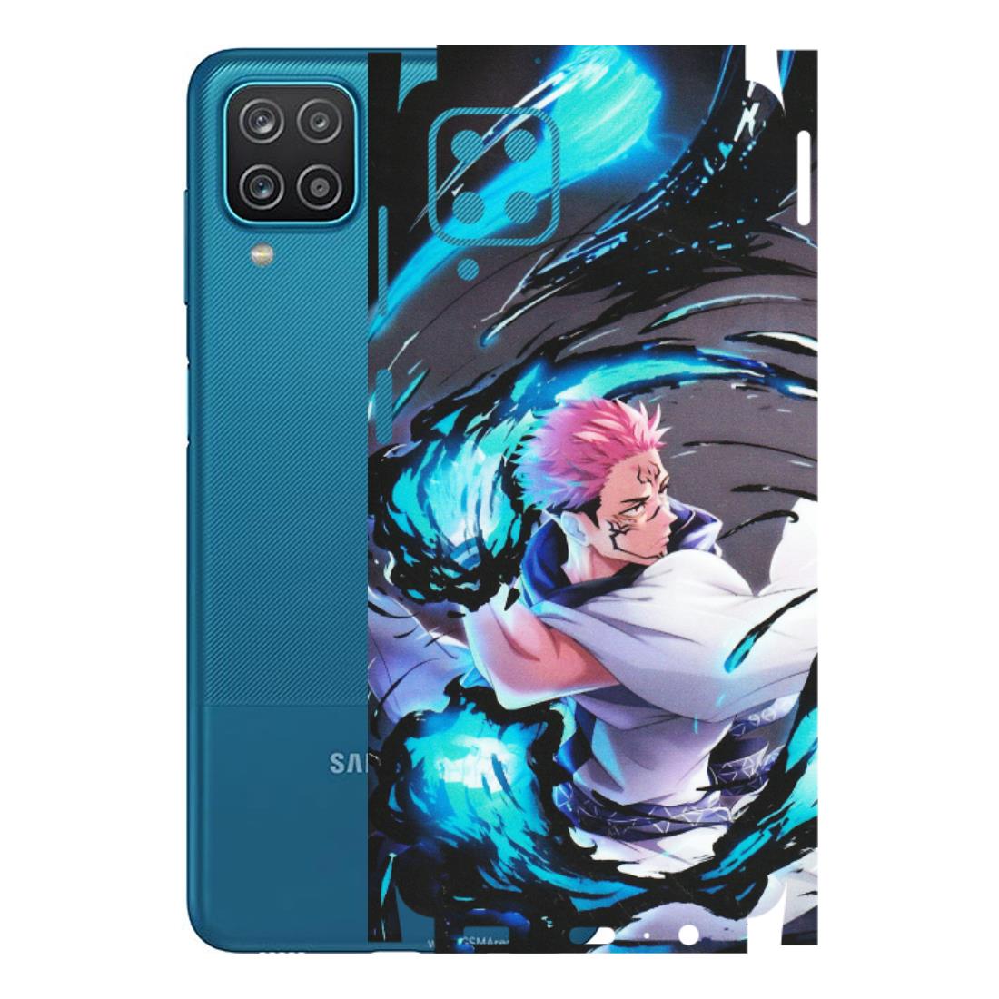Samsung A/S Series Phone Skins (All Models) - New Jujutsu Kaisen Grey Blue Anime - Matte Finish (M-127) Samsung Galaxy A12
