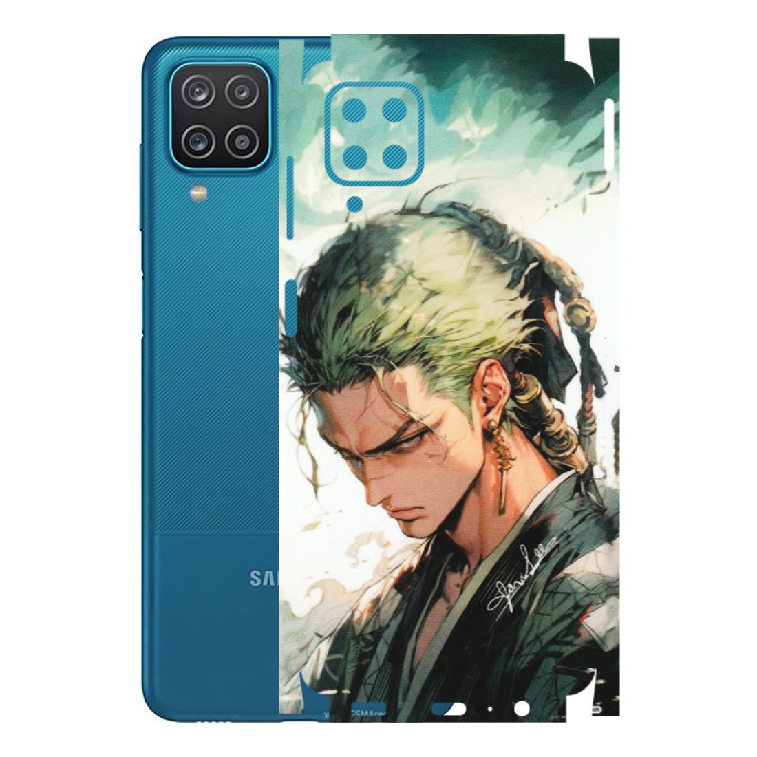 Samsung A/S Series Phone Skins (All Models) - New Roronoa Zoro One Picece Anime - Matte Finish (M-140) Samsung Galaxy A12