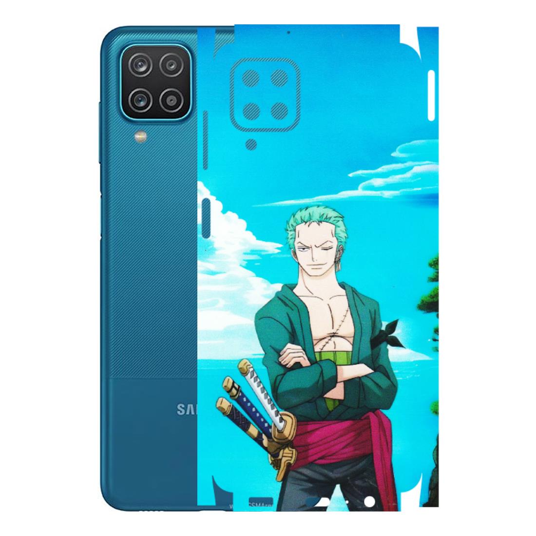 Samsung A/S Series Phone Skins (All Models) - Cool Swordman Zoro Anime - Matte Finish (M-143) Samsung Galaxy A12