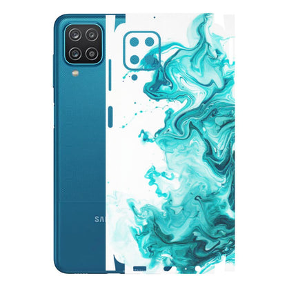 Samsung A/S Series Phone Skins (All Models) - Sky Blue Abstract Colour - Matte Finish (M-146) Samsung Galaxy A12