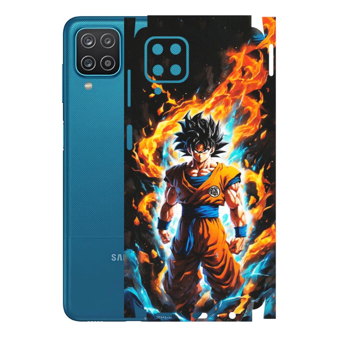 Samsung A/S Series Phone Skins (All Models) - Goku Transformation Anime - Matte Finish (M-159) Samsung Galaxy A12