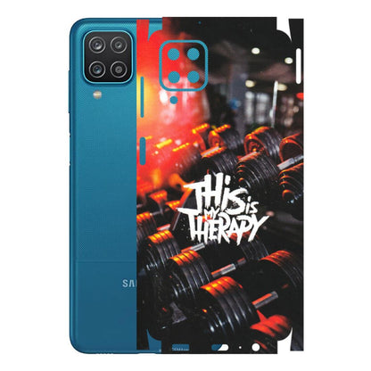 Samsung A/S Series Phone Skins (All Models) - GYM Lover Therapy - Matte Finish (M-160) Samsung Galaxy A12