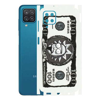 Samsung A/S Series Phone Skins (All Models) - Rick And Morty Hundred Dollar Anime - Matte Finish (M-161) Samsung Galaxy A12