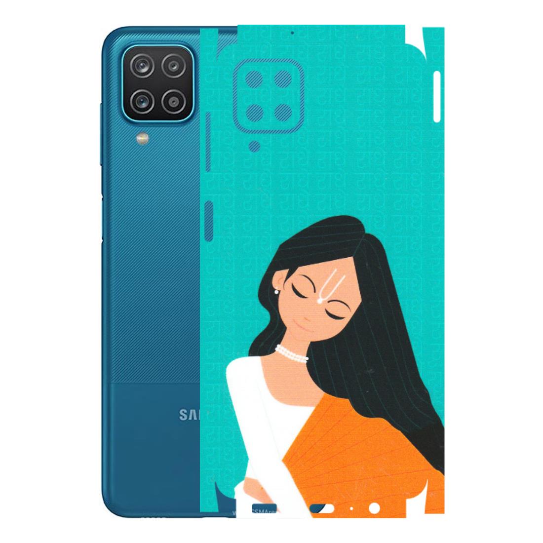 Samsung A/S Series Phone Skins (All Models) - Radhe Radhe With Hindu Symbol - Matte Finish (M-164) Samsung Galaxy A12