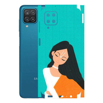 Samsung A/S Series Phone Skins (All Models) - Radhe Radhe With Hindu Symbol - Matte Finish (M-164) Samsung Galaxy A12