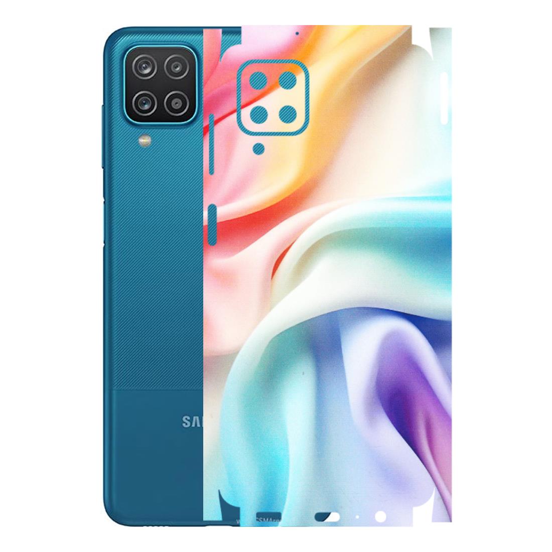 Samsung A/S Series Phone Skins (All Models) - Colourful Silk Cloth - Matte Finish (M-165) Samsung Galaxy A12