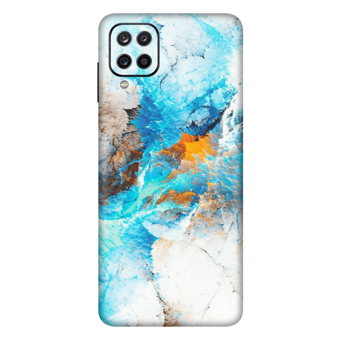 Samsung A/S Series Phone Skins (All Models) - Blue Waves Abstract - Matte Finish (M-19) Samsung Galaxy A12