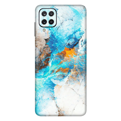 Samsung A/S Series Phone Skins (All Models) - Blue Waves Abstract - Matte Finish (M-19) Samsung Galaxy A12