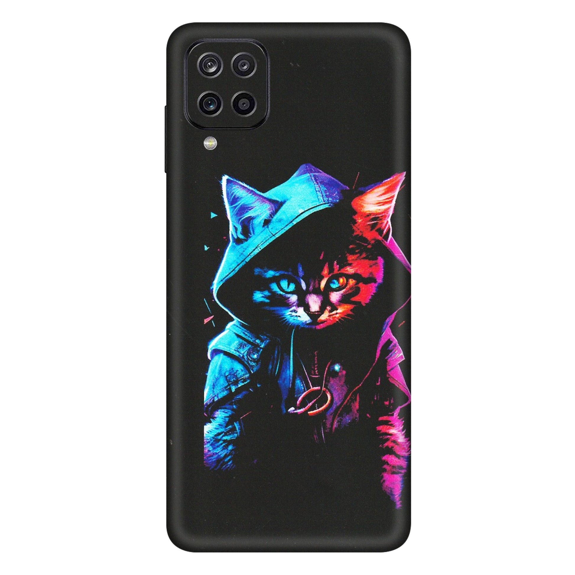 Samsung A/S Series Phone Skins (All Models) - Cyberpunk Cat - Matte Finish (M-45) Samsung Galaxy A12