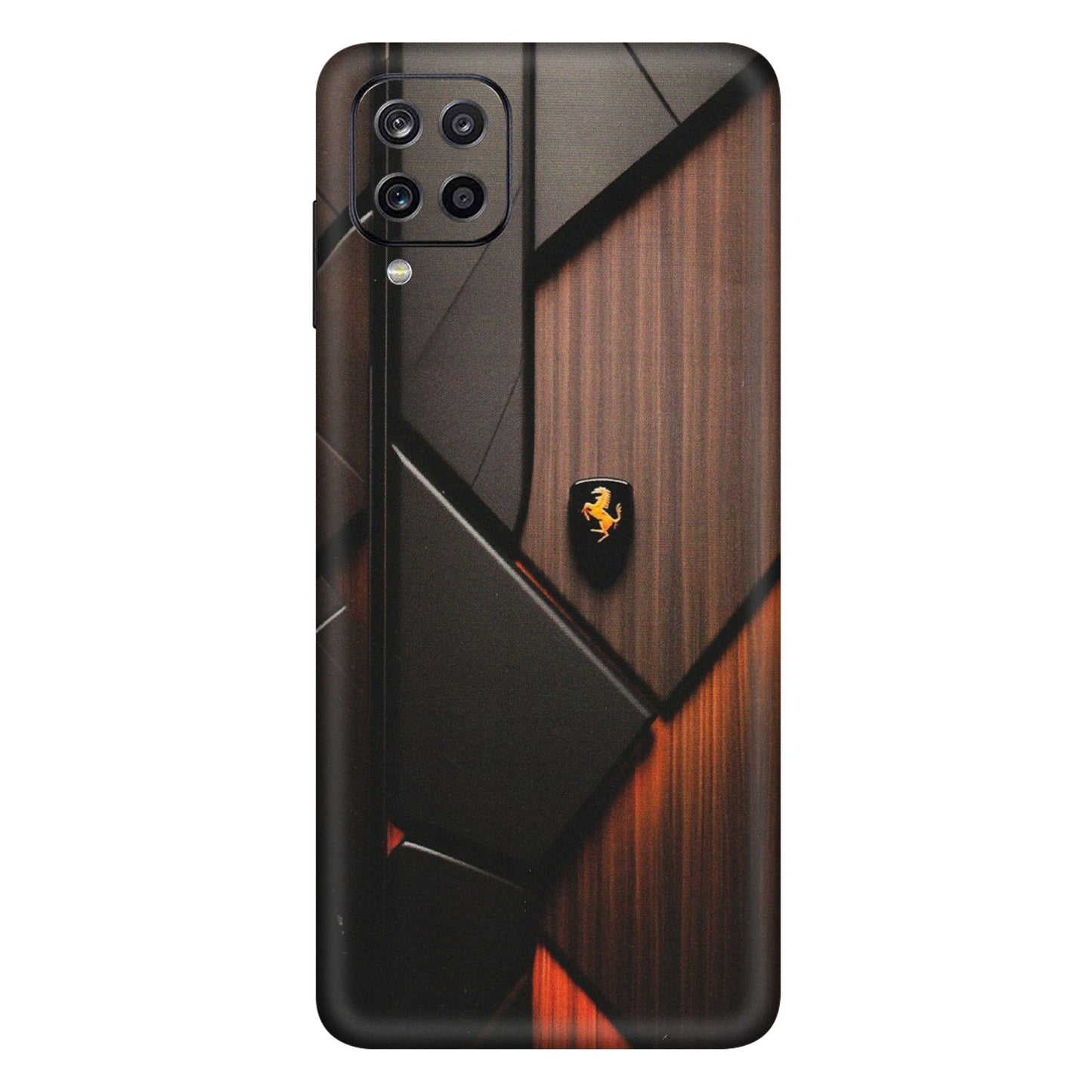 Samsung A/S Series Phone Skins (All Models) - Lambo Beauty Wood Pattern Sober - Matte Finish (M-51) Samsung Galaxy A12