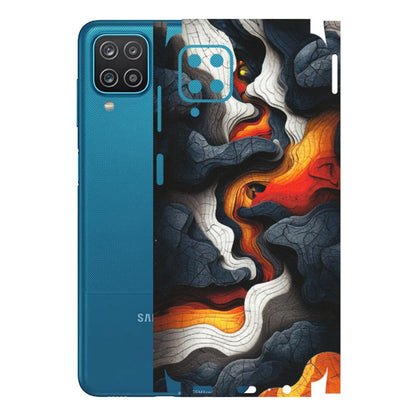 Samsung A/S Series Phone Skins (All Models) - Abstract Volcanic Layers - Matte Finish (M-52) Samsung Galaxy A12