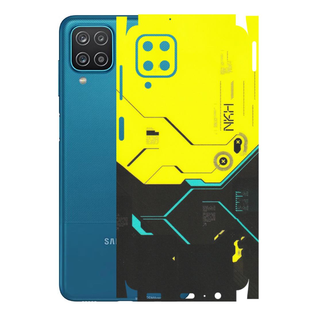 Samsung A/S Series Phone Skins (All Models) - Black Yellow Technica - Matte Finish (M-53) Samsung Galaxy A12