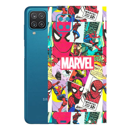 Samsung A/S Series Phone Skins (All Models) - Marvel Comic Spiderman Grafitti - Matte Finish (M-72) Samsung Galaxy A12