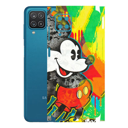 Samsung A/S Series Phone Skins (All Models) - Multiple Mickey With Colourful Texture - Matte Finish (M-84) Samsung Galaxy A12