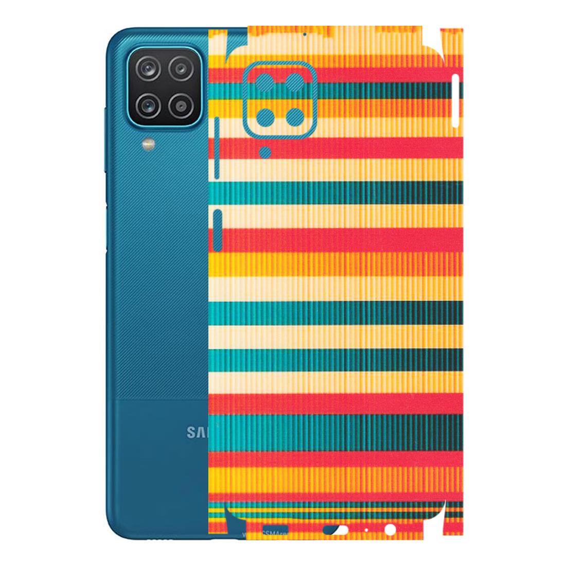 Samsung A/S Series Phone Skins (All Models) - Colourful Stripes Soothing Effect - Matte Finish (M-86) Samsung Galaxy A12