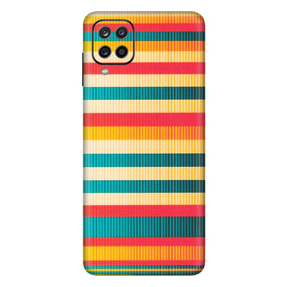 Samsung A/S Series Phone Skins (All Models) - Colourful Stripes Soothing Effect - Matte Finish (M-86) Samsung Galaxy A12