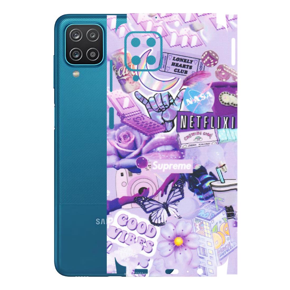 Samsung A/S Series Phone Skins (All Models) - Supreme Purple Magic - Matte Finish (M-88) Samsung Galaxy A12